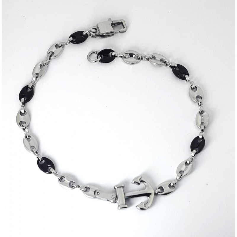 Bracciale Uomo ARKANO BAC129N In Acciaio Maglia Marinara Con Ancora