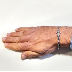Bracciale Uomo ARKANO BAC129N In Acciaio Maglia Marinara Con Ancora