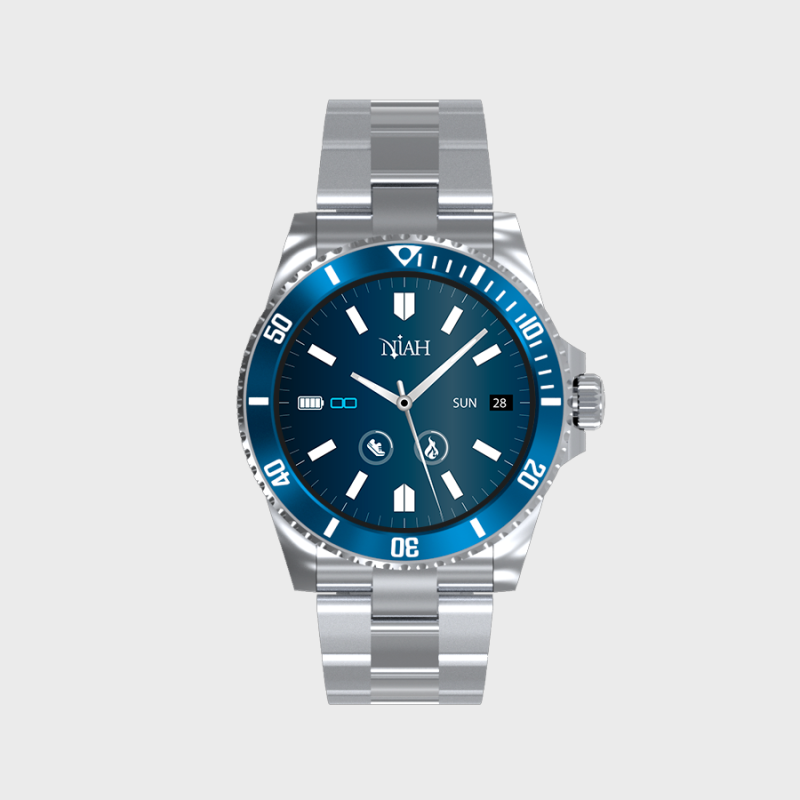 Orologio Smartwatch Techmade NIAH NH-NEPTUNE-BL Con Cinturino Acciaio
