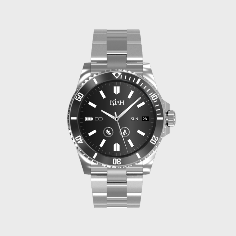 Orologio Smartwatch Uomo Techmade NIAH NH-NEPTUNE-BK Con Cinturino Acciaio