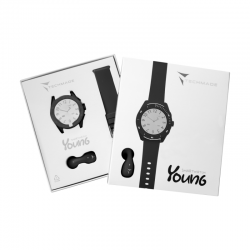 Orologio Smartwatch Uomo Techmade Young TM-YOUNG-BK Con Cassa E Cinturino Neri