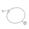 Bracciale Donna Luca Barra BK1494 In Acciaio Con Coccinella E Strass
