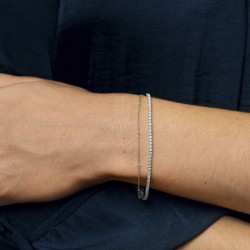 Bracciale Donna Lotus Silver LP3181-2/1 Tipo Tennis Con Zirconi