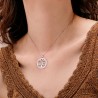 Collana Donna Lotus Silver LP1746-1/1 Con Albero Della Vita e Zirconi