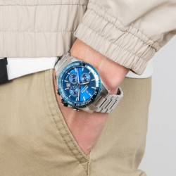 Orologio Uomo Festina F20560/3 Cronografo Con Quadrante Blu E Cinturino Acciaio