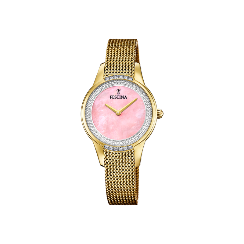 Orologio Donna Festina Mademoiselle F20495/2 Con Cassa E Cinturino Dorati