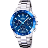 Orologio Unisex Festina F20693/4 Cronografo Con Quadrante Blu E Cinturino Acciaio
