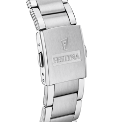 Orologio Uomo Cronografo Festina F20343/7 Con Quadrante Blu E Cinturino Acciaio