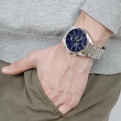 Orologio Uomo Cronografo Festina Timeless F20285/3 Con Quadrante Blu