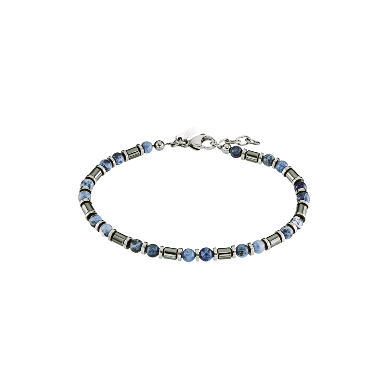 Bracciale Uomo Lotus Style LS2444/2/2 Con Sfere Blu Ed Elementi Antracite