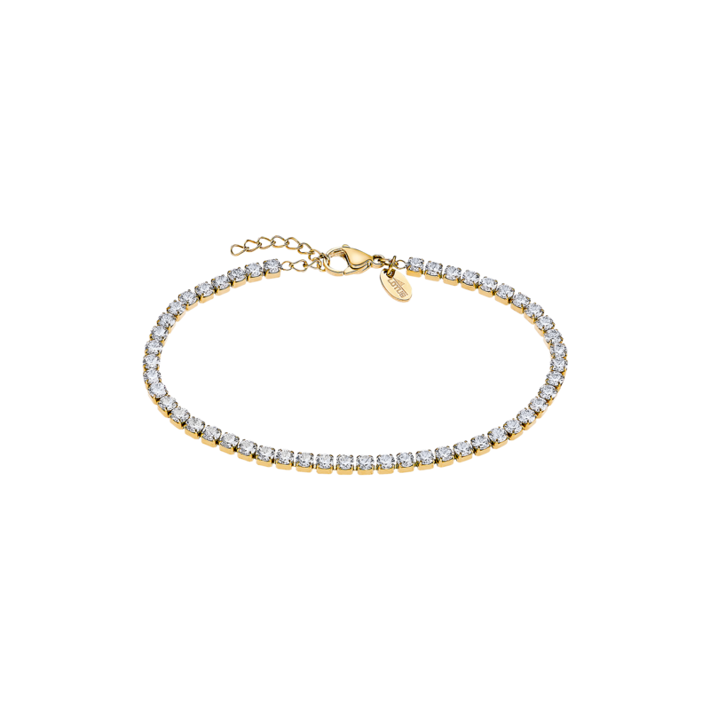Bracciale Donna Lotus Style LS2341/2/2 In Acciaio Dorato Tipo Tennis