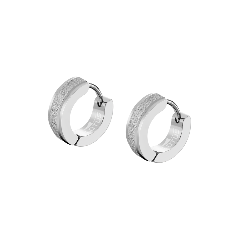 Orecchini Uomo Lotus Style LS2152/4/1 A Cerchio In Acciaio