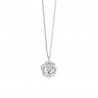 Collana Donna Luca Barra CK2068 In Acciaio Con Rosa Girevole