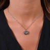 Collana Donna Luca Barra CK2068 In Acciaio Con Rosa Girevole