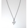 Collana Donna Luca Barra CK2052 In Acciaio Con Serpente Con Strass