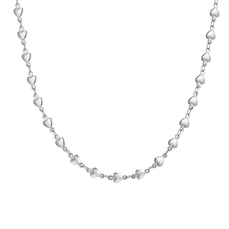 Collana Donna Luca Barra CK2054 In Acciaio Cuori