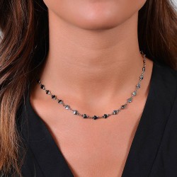 Collana Donna Luca Barra CK2054 In Acciaio Cuori