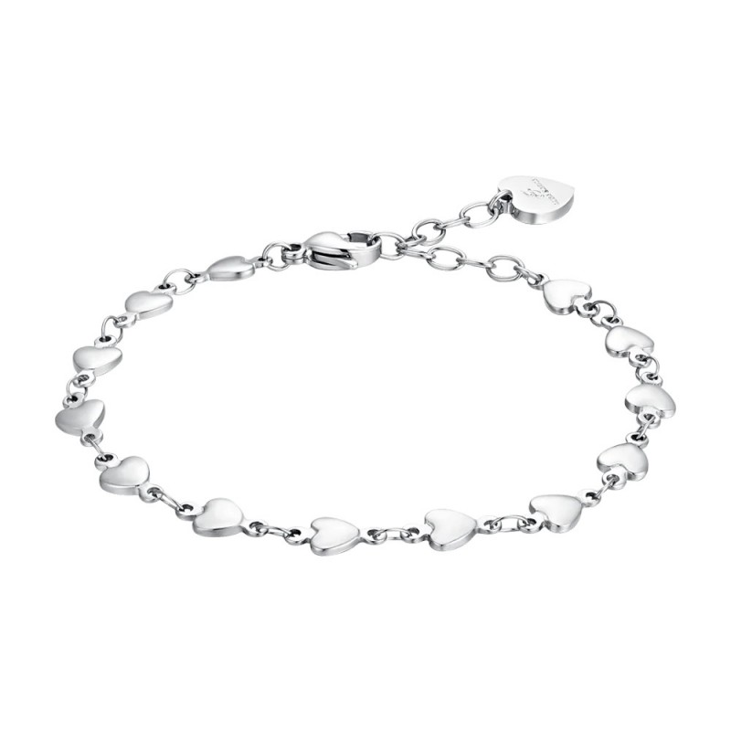 Bracciale Donna Luca Barra BK2724 In Acciaio A Cuori