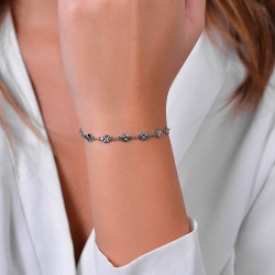 Bracciale Donna Luca Barra BK2723 In Acciaio A Quadrifogli