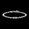 Bracciale Uomo Luca Barra BA1734 In Acciaio Con Elementi Rosé