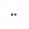 Orecchini Unisex Luca Barra OK1336 Punto Luce In Acciaio Con Zircone Nero