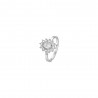 Anello Donna Luca Barra ANK542 In Acciaio Con Zircone Ovale E Strass