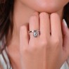 Anello Donna Luca Barra ANK536 In Acciaio Con Quadrifoglio E Zircone