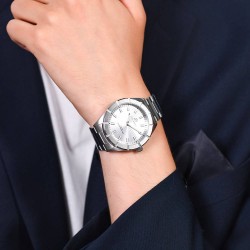 Orologio Uomo Luca Barra BU140 In Acciaio Con Quadrante Grigio Argento
