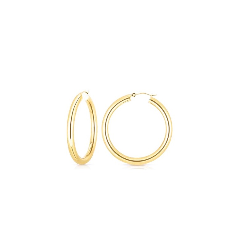 Orecchini Donna Liu-Jo LJ2377 A Cerchio In Acciaio Dorato Diametro 44 mm
