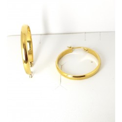 Orecchini Donna Liu-Jo Essential LJ2379 A Cerchio In Acciaio Dorato Diametro 33 mm