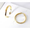 Orecchini Donna Liu-Jo Essential LJ2379 A Cerchio In Acciaio Dorato Diametro 33 mm