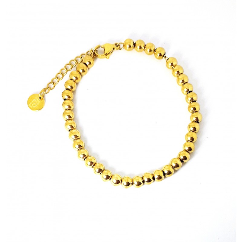 Bracciale Donna Liu-Jo LJ2356 A Sfere In Acciaio Dorato