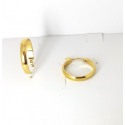 Orecchini Donna Liu-Jo Essential LJ2378 A Cerchio In Acciaio Dorato Diametro 22 mm