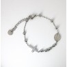Bracciale Donna Liu-Jo LJ2756 Del Rosario In Acciaio Con Strass Sulla Croce