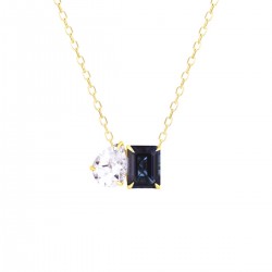 Collana Donna Liu-Jo Essential LJ2547 In Acciaio Dorato Con Cristallo Blu