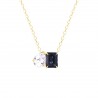 Collana Donna Liu-Jo Essential LJ2547 In Acciaio Dorato Con Cristallo Blu