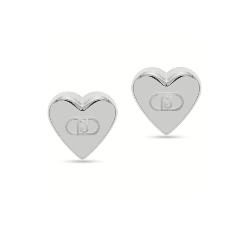 Orecchini Donna Liu-Jo Essential LJ2629 A Cuore Bombato In Acciaio