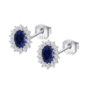 Orecchini Donna Lotus Silver LP3459-4/1 In Argento Con Cristallo Blu E Zirconi