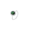 Anello Donna Lotus Silver LP3459-3/316 In Argento Con Cristallo Verde E Zirconi