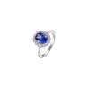 Anello Donna Lotus Silver LP3459-3/112 In Argento Con Cristallo Blu E Zirconi