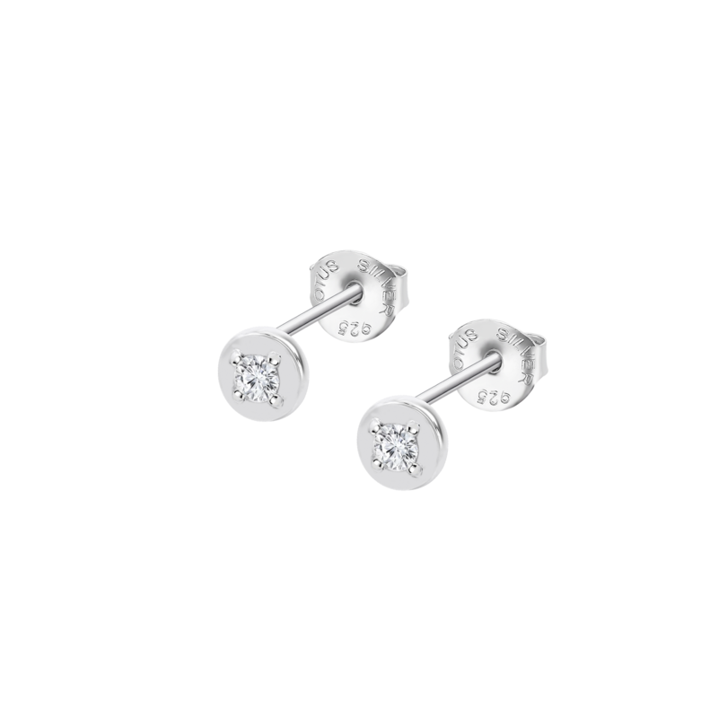 Orecchini Unisex Lotus Silver LP3850-4/1 In Argento Punto Luce Con Zircone