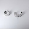 Orecchini Unisex Lotus Silver LP3774-4/1 A Cerchio A Fascia Larga In Argento