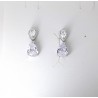Orecchini Pendenti Donna Lotus Silver LP3788-4/1 In Argento Con Cristalli A Goccia