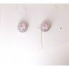 Orecchini Donna Lotus Silver LP3791-4/1 In Argento Con Cristallo Rosa E Zirconi