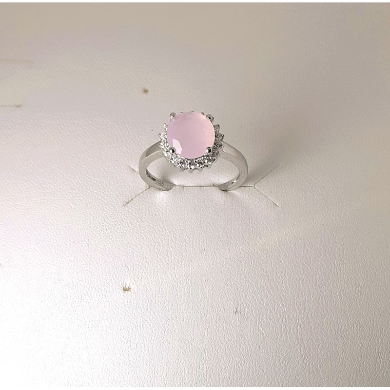 Anello Donna Lotus Silver LP3791-3/114 In Argento Con Cristallo Rosa E Zirconi