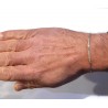 Bracciale Uomo Sovrani J9308 In Argento Con Piastra Dorata E Zirconi Blu