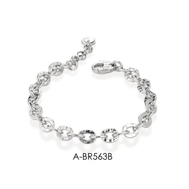 Bracciale Uomo Ananda 925 A-BR563B In Argento A Catena Martellata