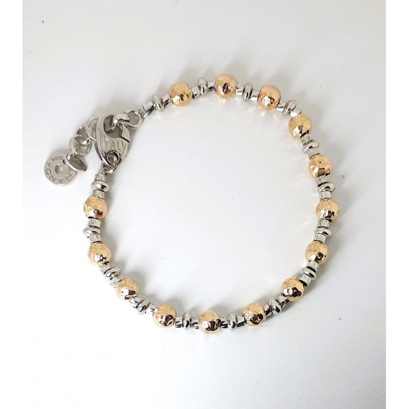 Bracciale Uomo Ananda 925 A-BABR517 In Argento Con Sfere Rosé
