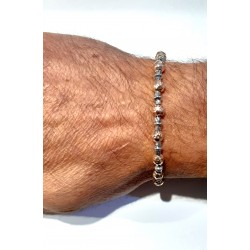 Bracciale Uomo Ananda 925 A-BABR517 In Argento Con Sfere Rosé