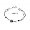 Bracciale Uomo Ananda 925 A-BR275B In Argento Con Ferro Di Cavallo E Onice